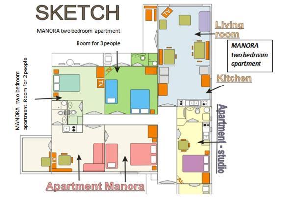 Manora Sucuraj 2 Bedroom Apartment Eksteriør billede